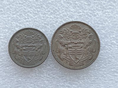 全场一元起拍 世界钱币散币、银币专场 第45期 1967年圭亚那硬币2枚