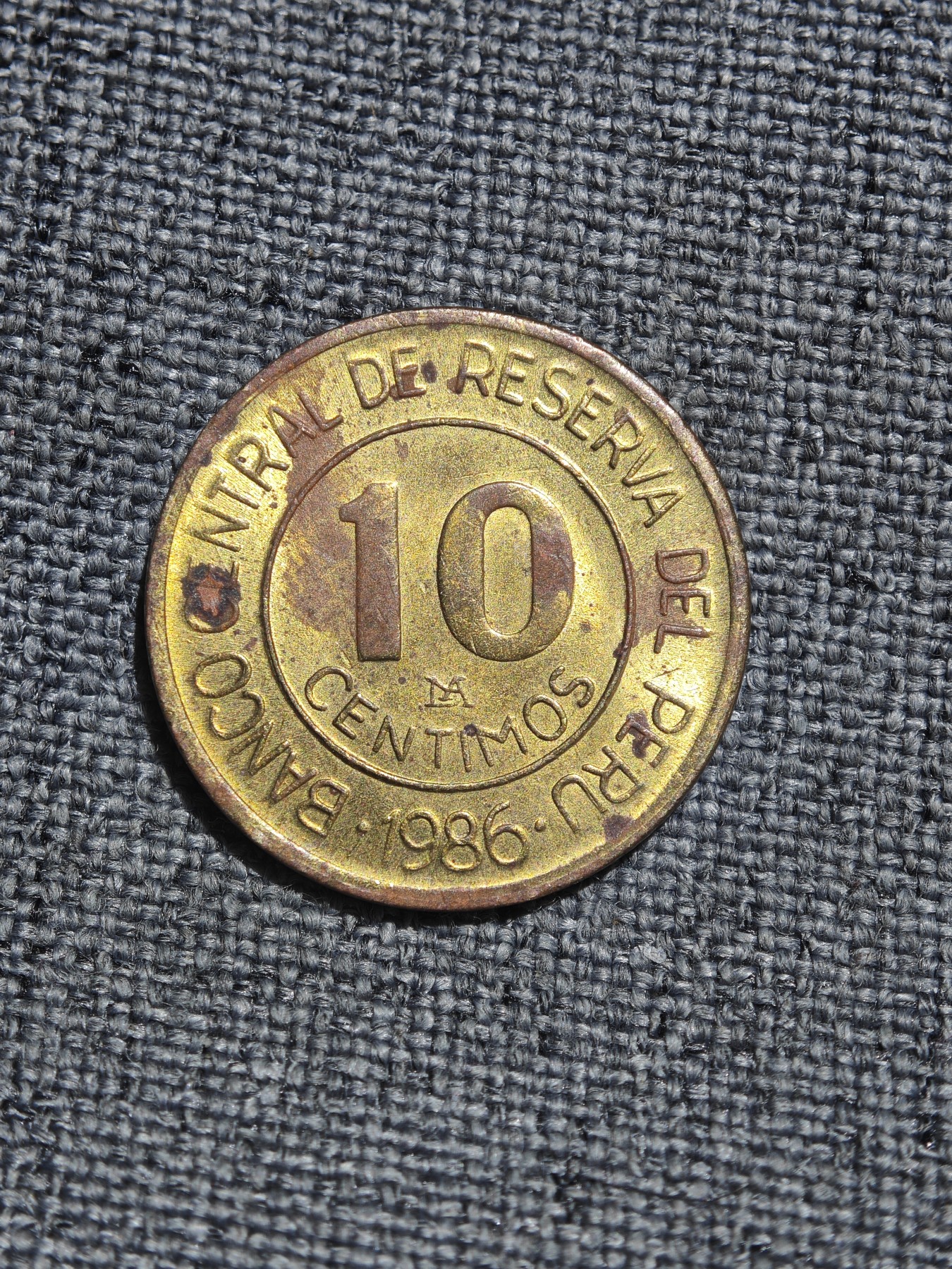 外国硬币收藏店第4期 秘鲁1986年格劳上将10分