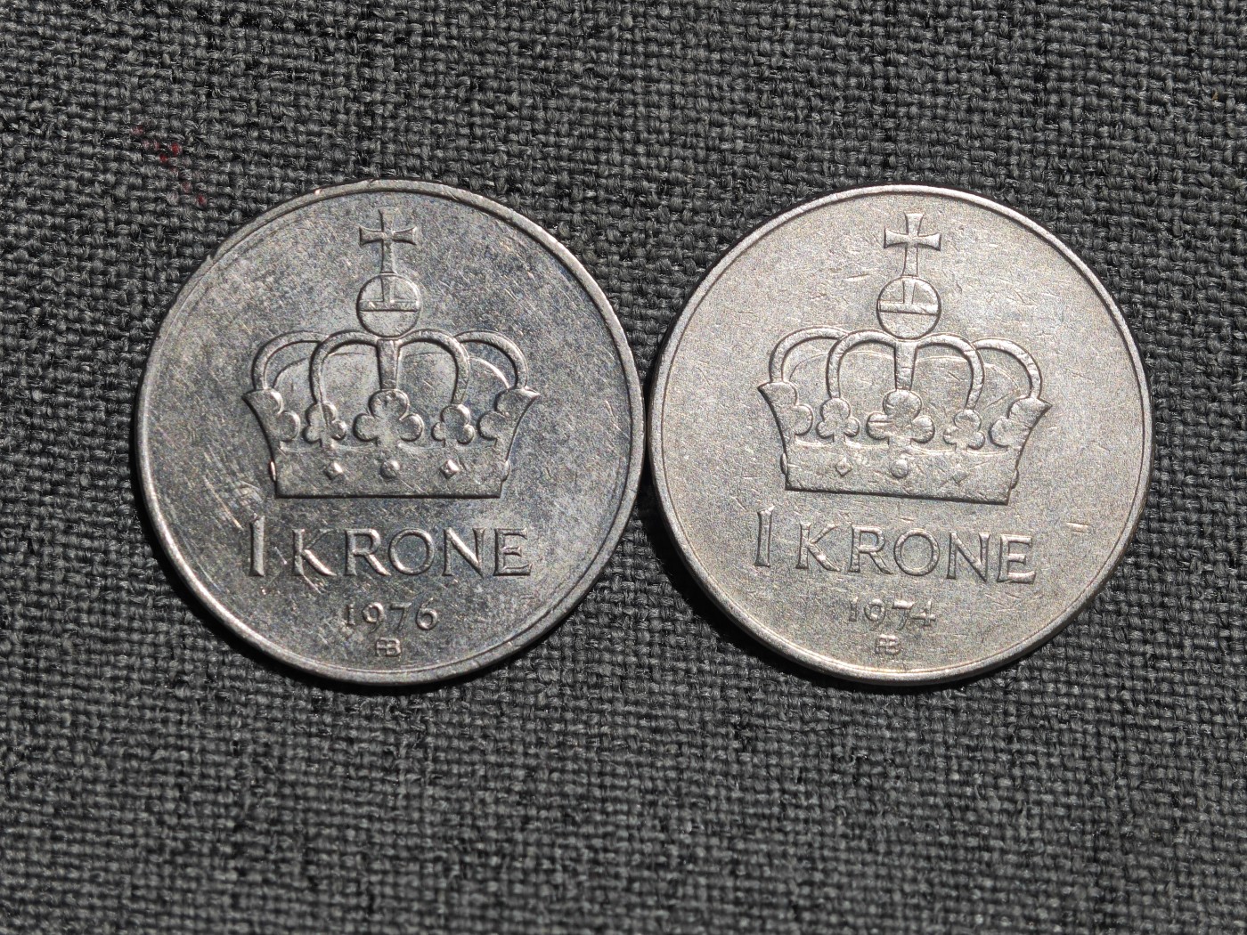 外国硬币收藏店第4期 挪威70年皇冠1克朗2枚