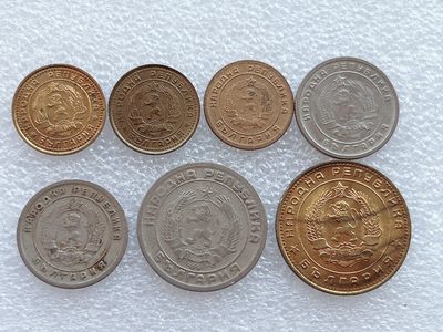 全场一元起拍 世界钱币散币、银币专场 第45期 保加利亚硬币7枚