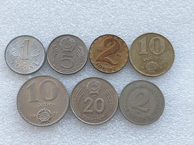 全场一元起拍 世界钱币散币、银币专场 第45期 匈牙利硬币 7枚