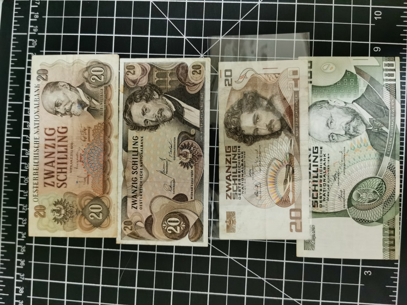 Inmortal auction 旧钞场（本期全旧品相） 奥地利4张，旧