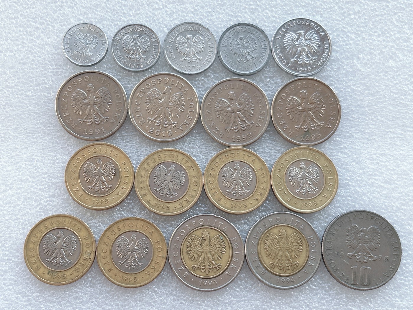 全场一元起拍 世界钱币散币、银币专场 第45期 波兰共和国硬币 含8枚双色双金属币