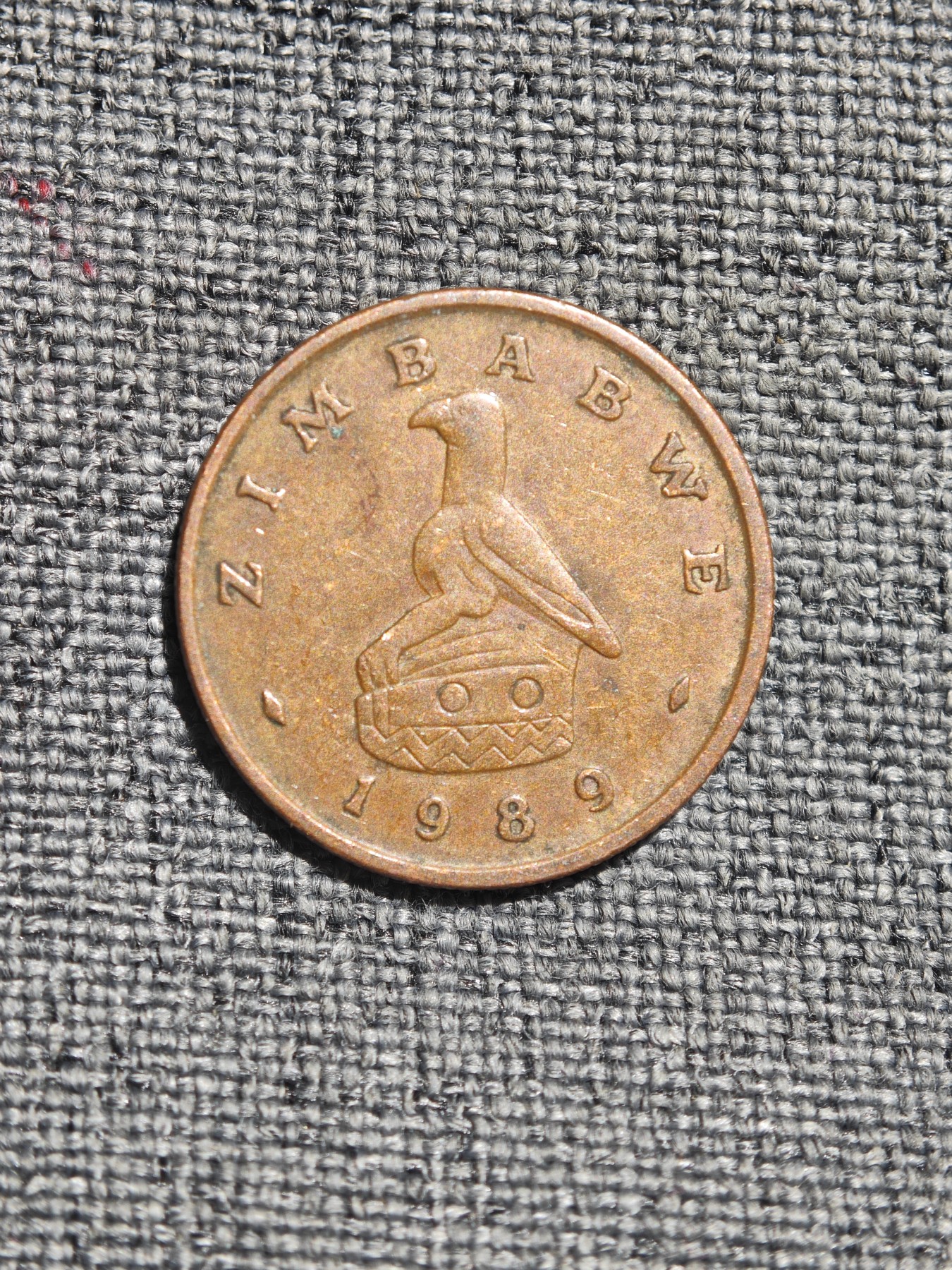 外国硬币收藏店第4期 津巴布韦1989年老鹰皇冠1分