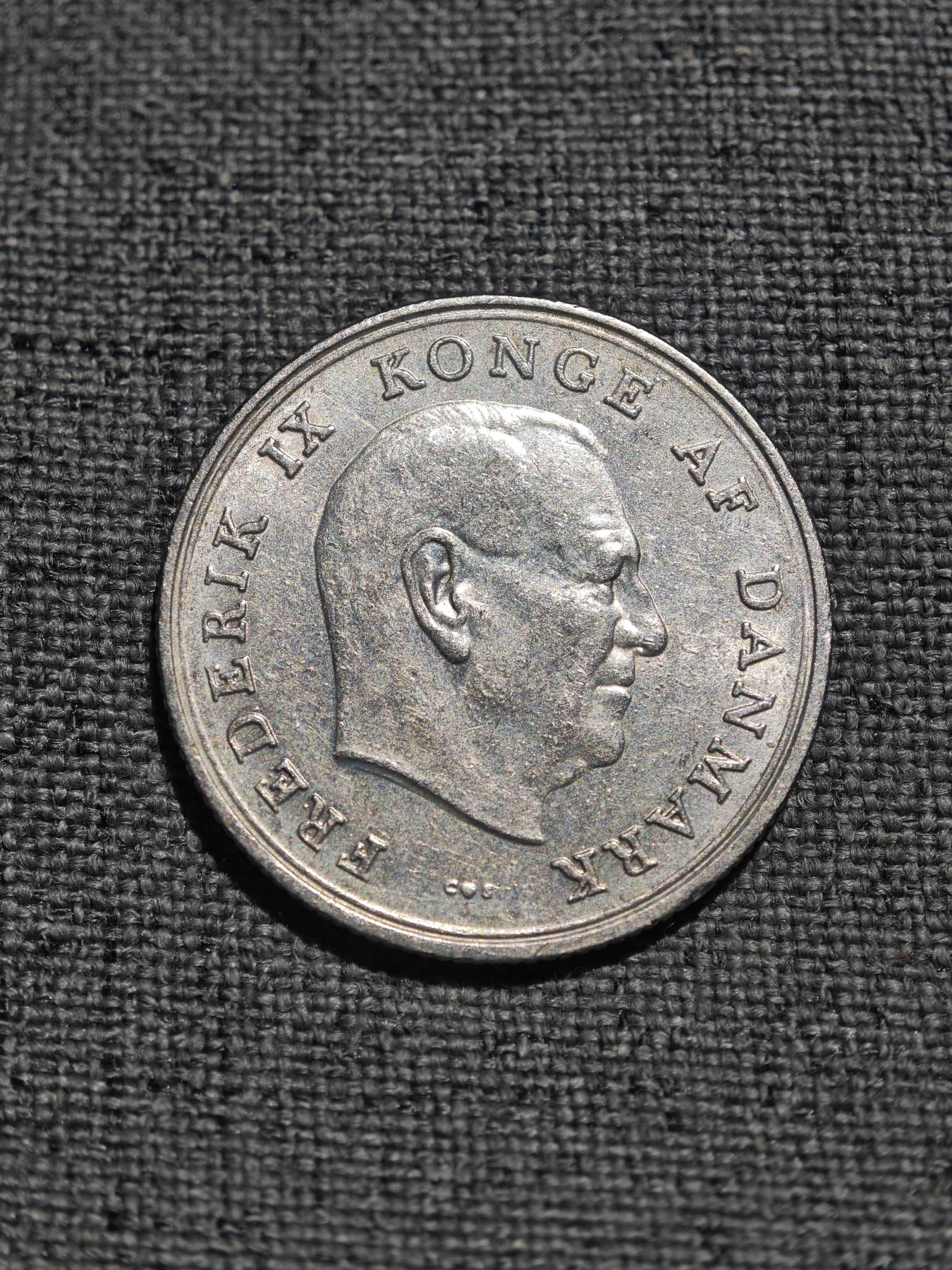 外国硬币收藏店第4期 丹麦1963年弗雷德里克九世1克朗