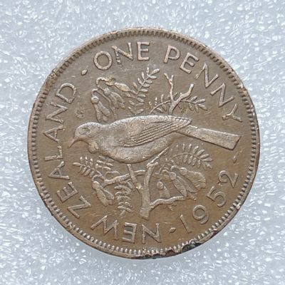 全场一元起拍 世界钱币散币、银币专场 第45期 新西兰1952年1便士铜币 乔六