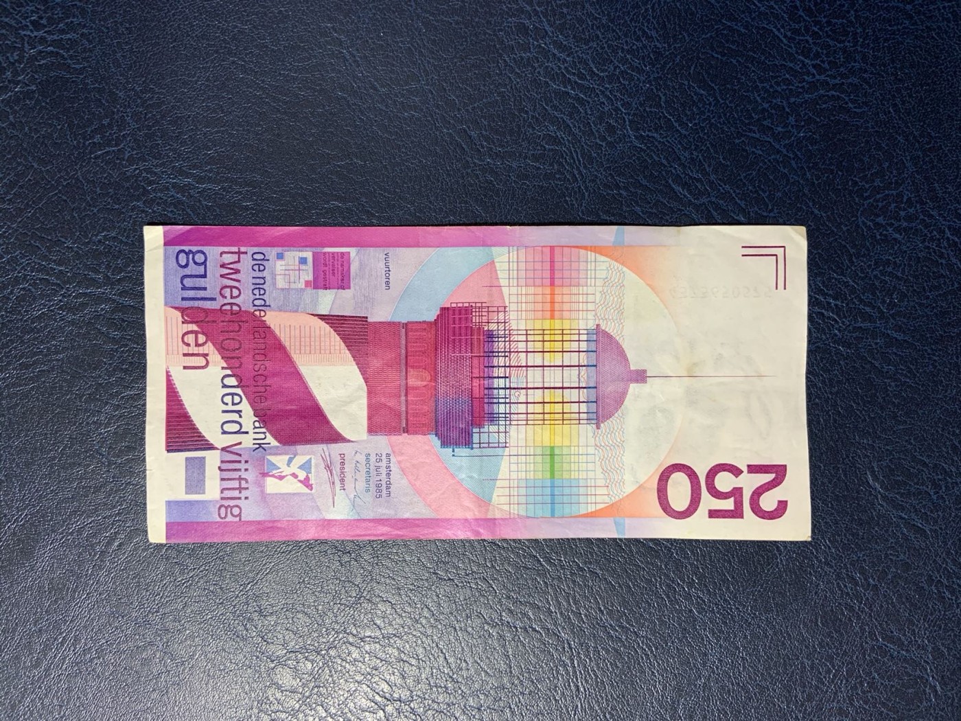 收藏联盟Quantum Auction 第309期拍卖  荷兰1985年250盾 非全新 品相如图 参考汇率价值968RMB