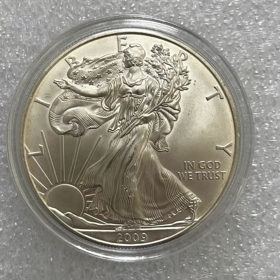 美国2009鹰洋行走女神自由女神银币1盎司ASEB20092 - SilverSqueeze 