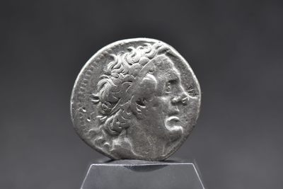 【良泉藏泉】古希腊 古罗马 古波斯，西方古代打制币专场 - 【古希腊】公元前305-前282年，埃及 托勒密一世，四德拉克马银币 打制于埃及的亚历山大港