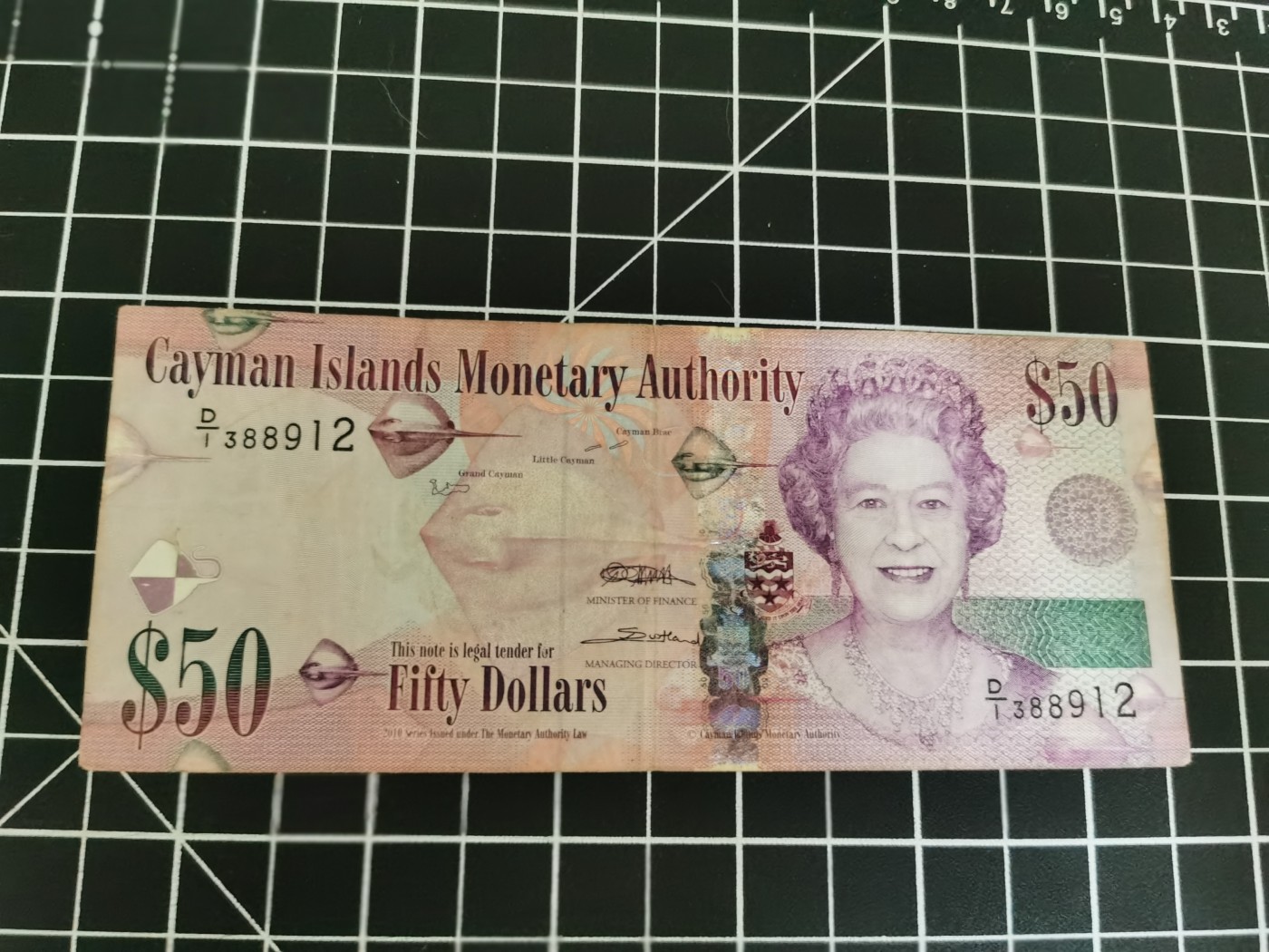 Inmortal auction 旧钞场（本期全旧品相） 开曼50，旧