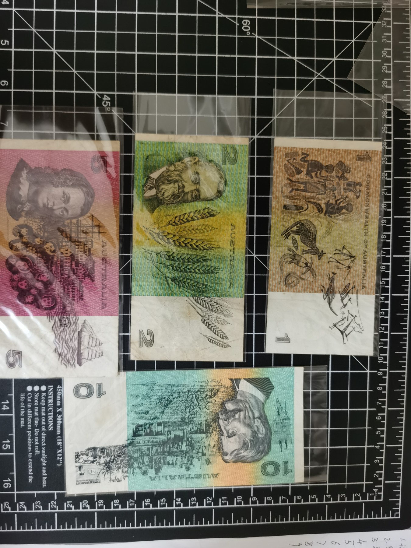 Inmortal auction 旧钞场（本期全旧品相） 澳大利亚1-2-5-10，旧