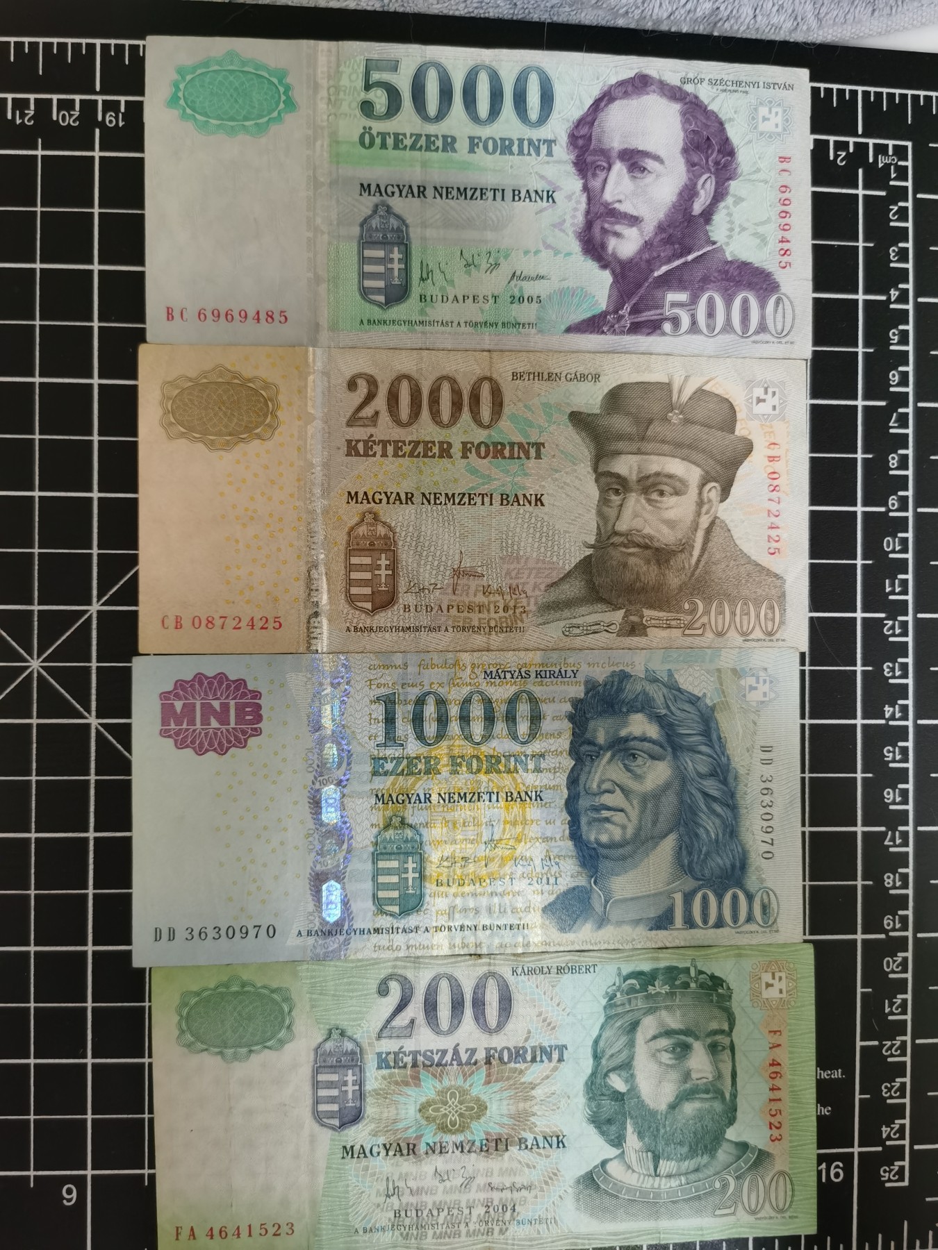 Inmortal auction 旧钞场（本期全旧品相） 匈牙利200-1000-2000-5000，旧