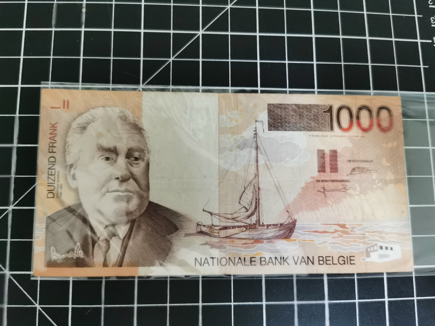 Inmortal auction 旧钞场（本期全旧品相） 比利时1000，旧