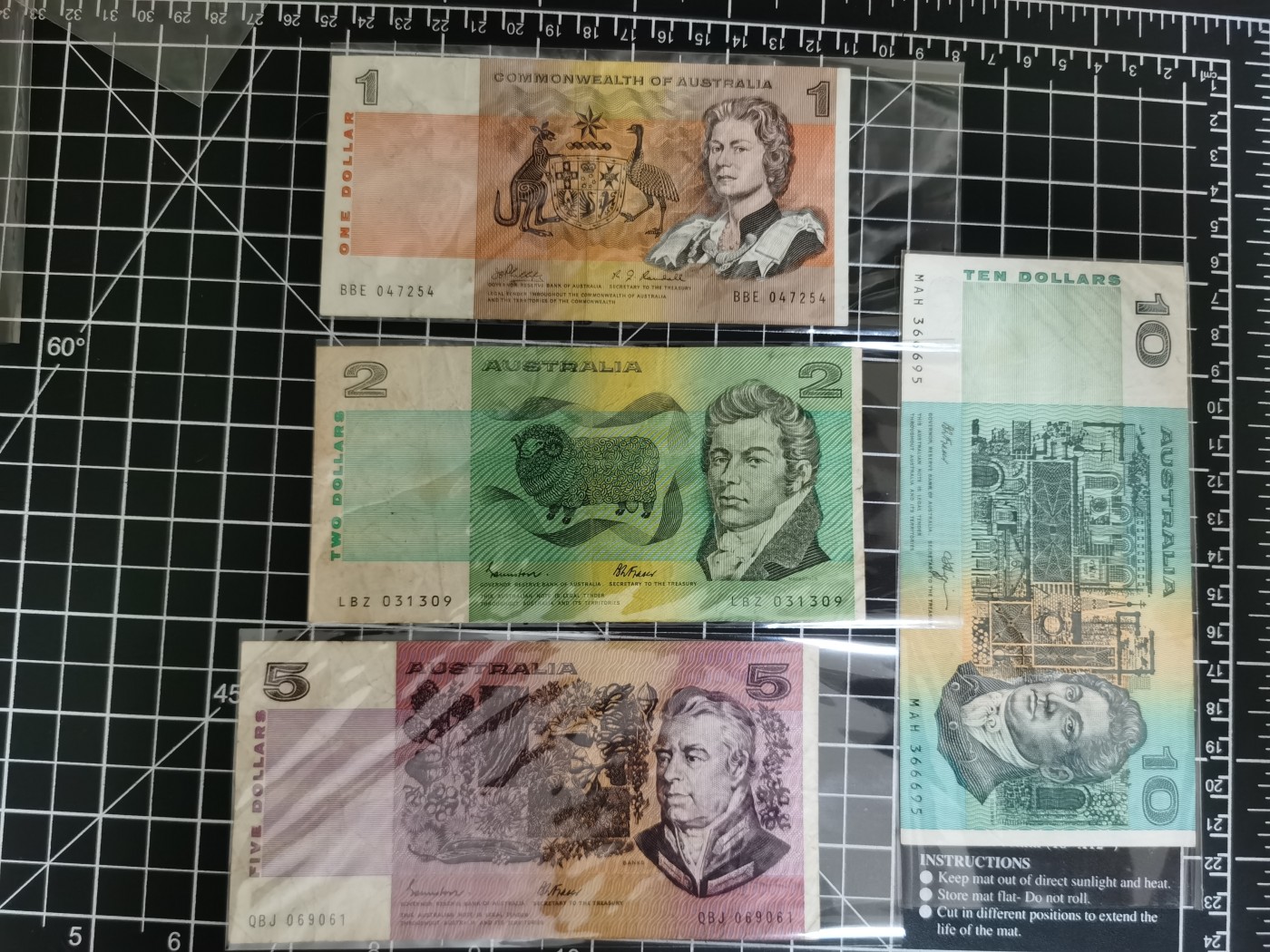 Inmortal auction 旧钞场（本期全旧品相） 澳大利亚1-2-5-10，旧