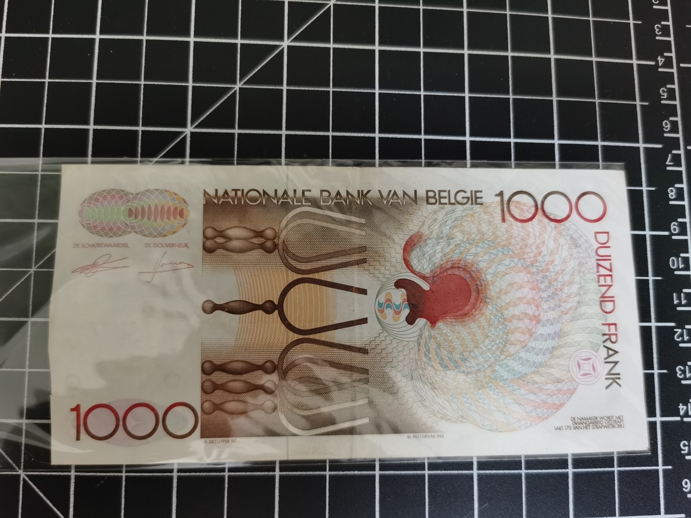 Inmortal auction 旧钞场（本期全旧品相） 比利时1000，旧