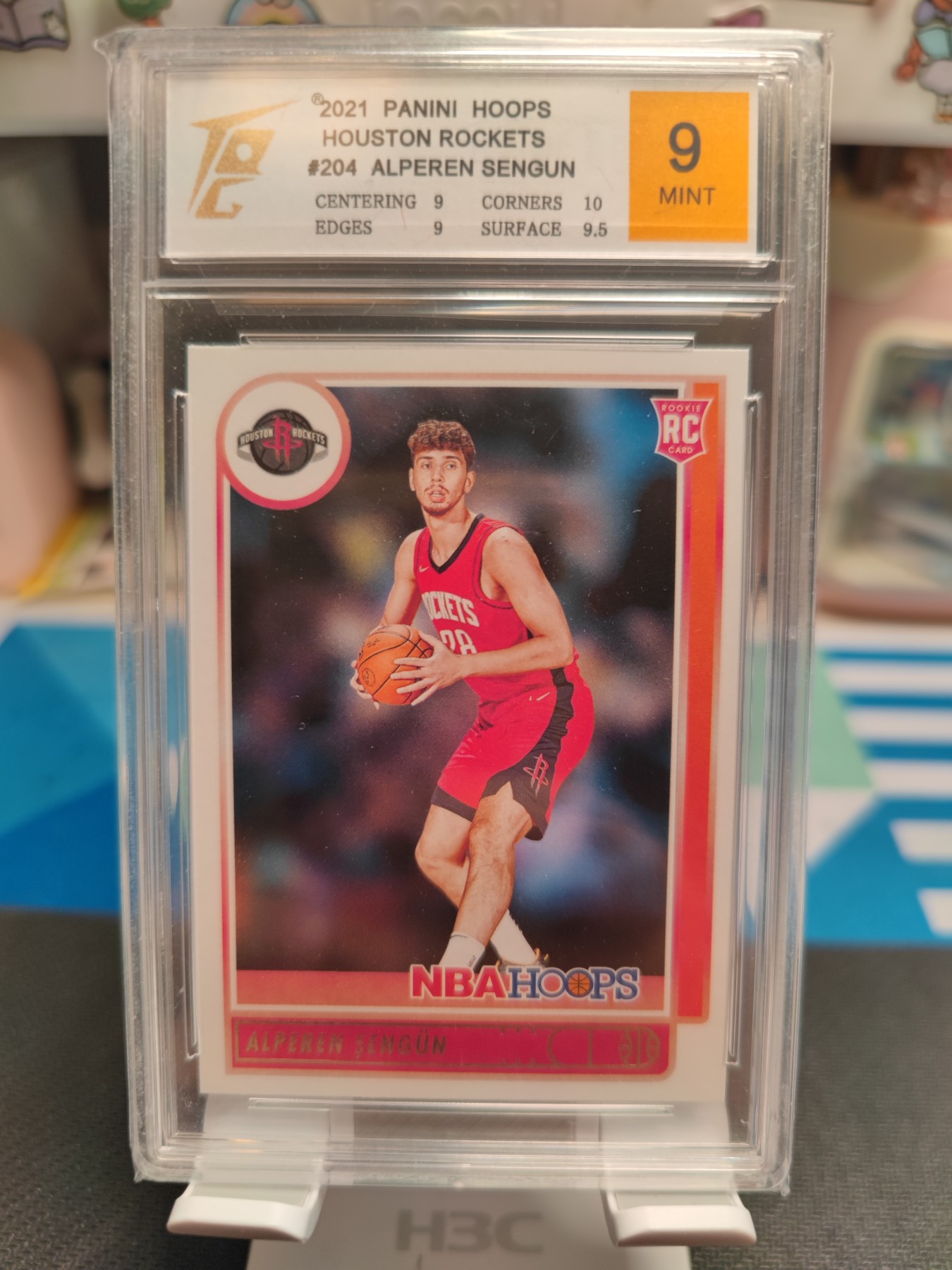 妖精的尾巴卡牌拍卖第七场 2021帕尼尼休斯顿火箭阿尔佩伦·森贡，TQC评级9分