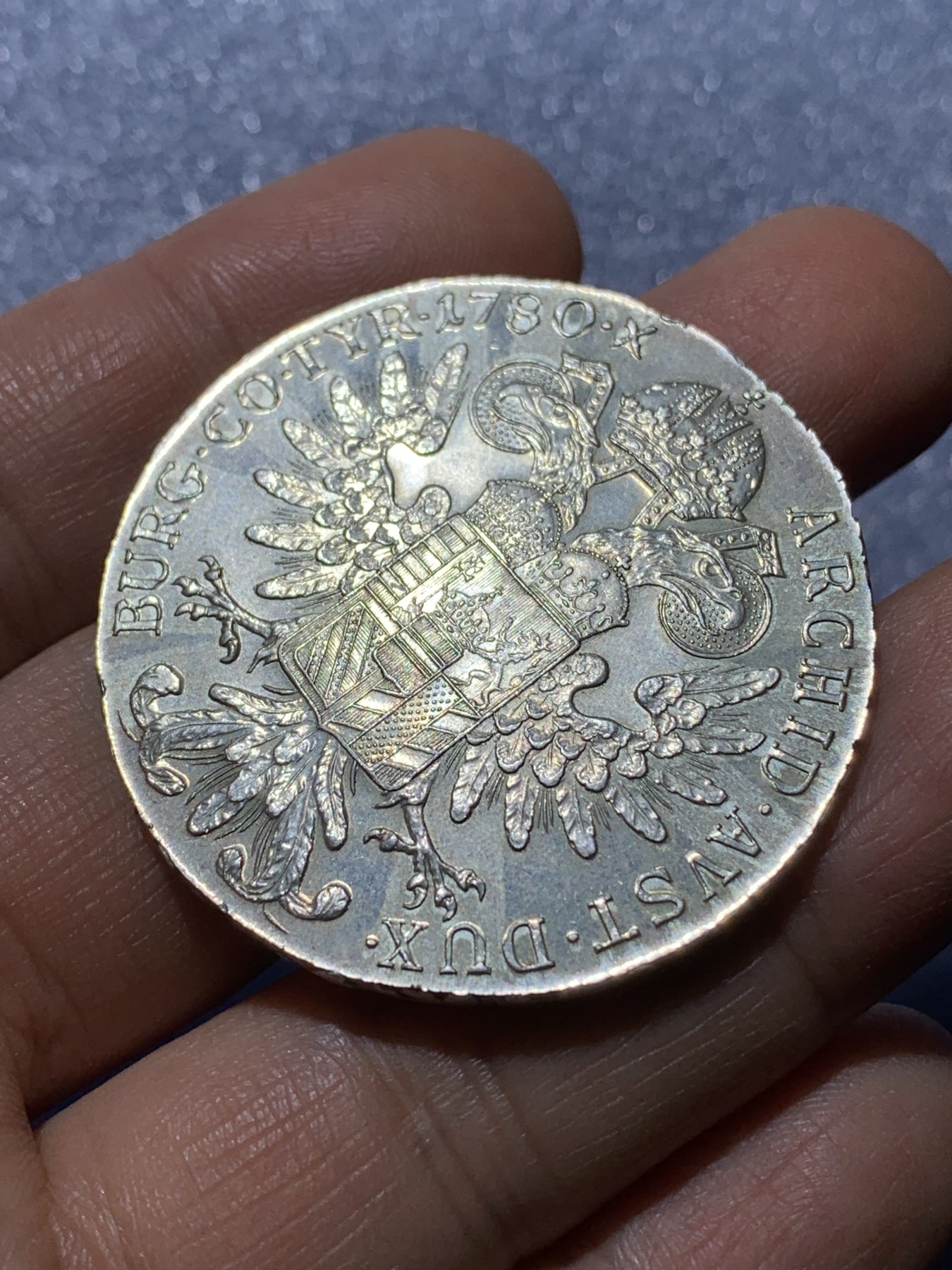 《竞宝斋》第222场-周日，周一 2场 (全场包邮) 奥地利1780年官方后铸大奶妈银币