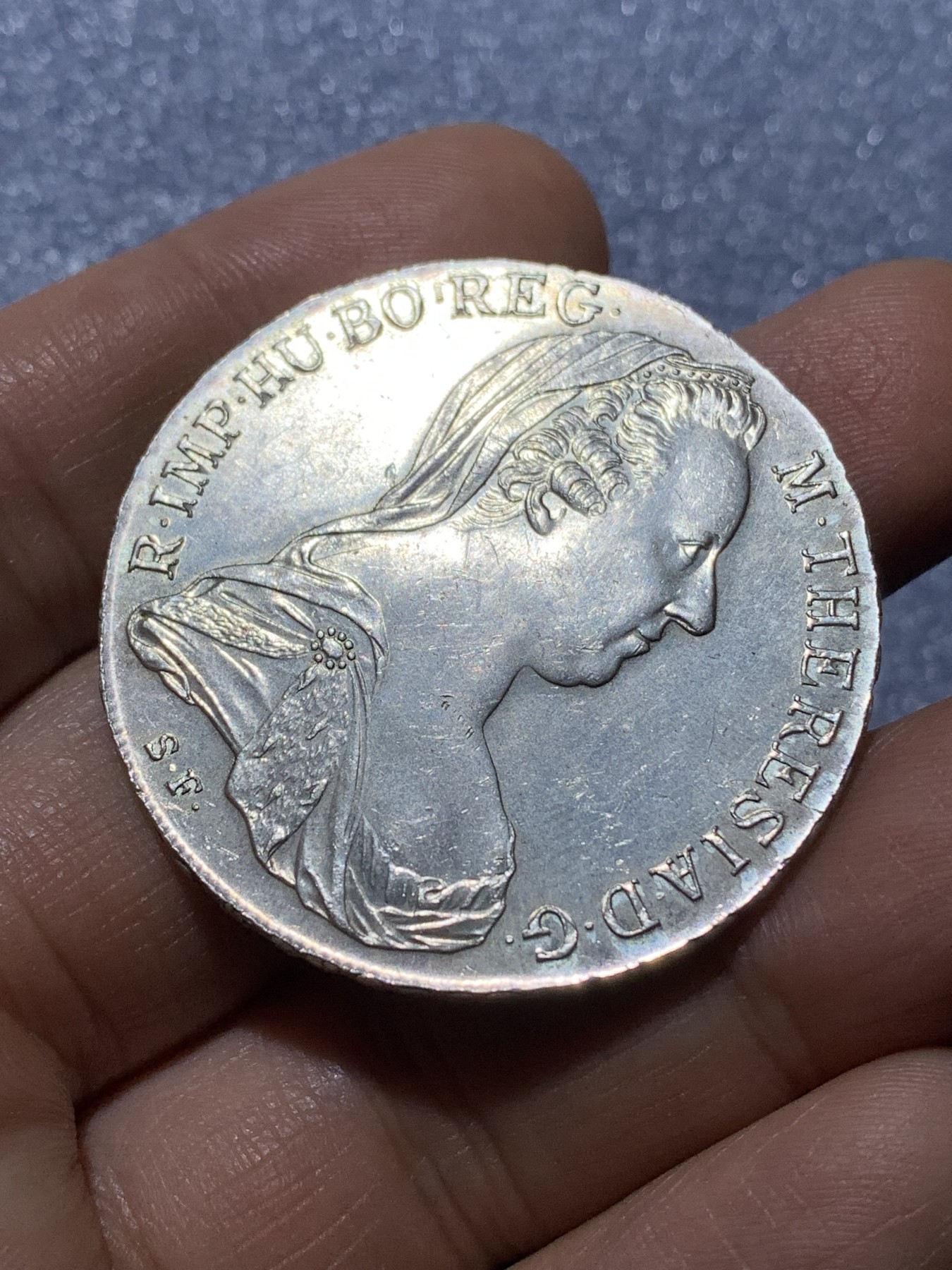 《竞宝斋》第222场-周日，周一 2场 (全场包邮) 奥地利1780年官方后铸大奶妈银币