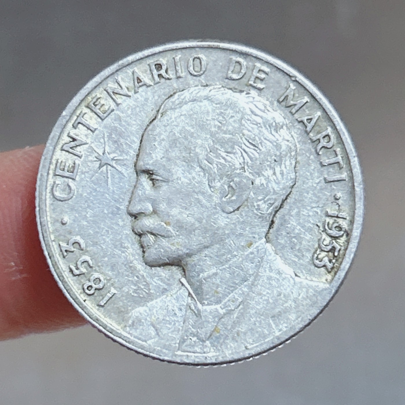 全场一元起拍 银币专场 第47期 美洲国家古巴1953年何塞·马蒂诞辰百年25分银币6.25克900银美品