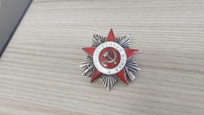 各国勋章奖章拍卖第10期，逐步上新 - （代拍）苏联二级卫国战争勋章594815号，苏军上士，带档案，红星勋章改授