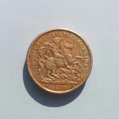 【易洋钱喜】第26场 国外硬币专场 - 2003年，英属直布罗陀，马剑，一镑