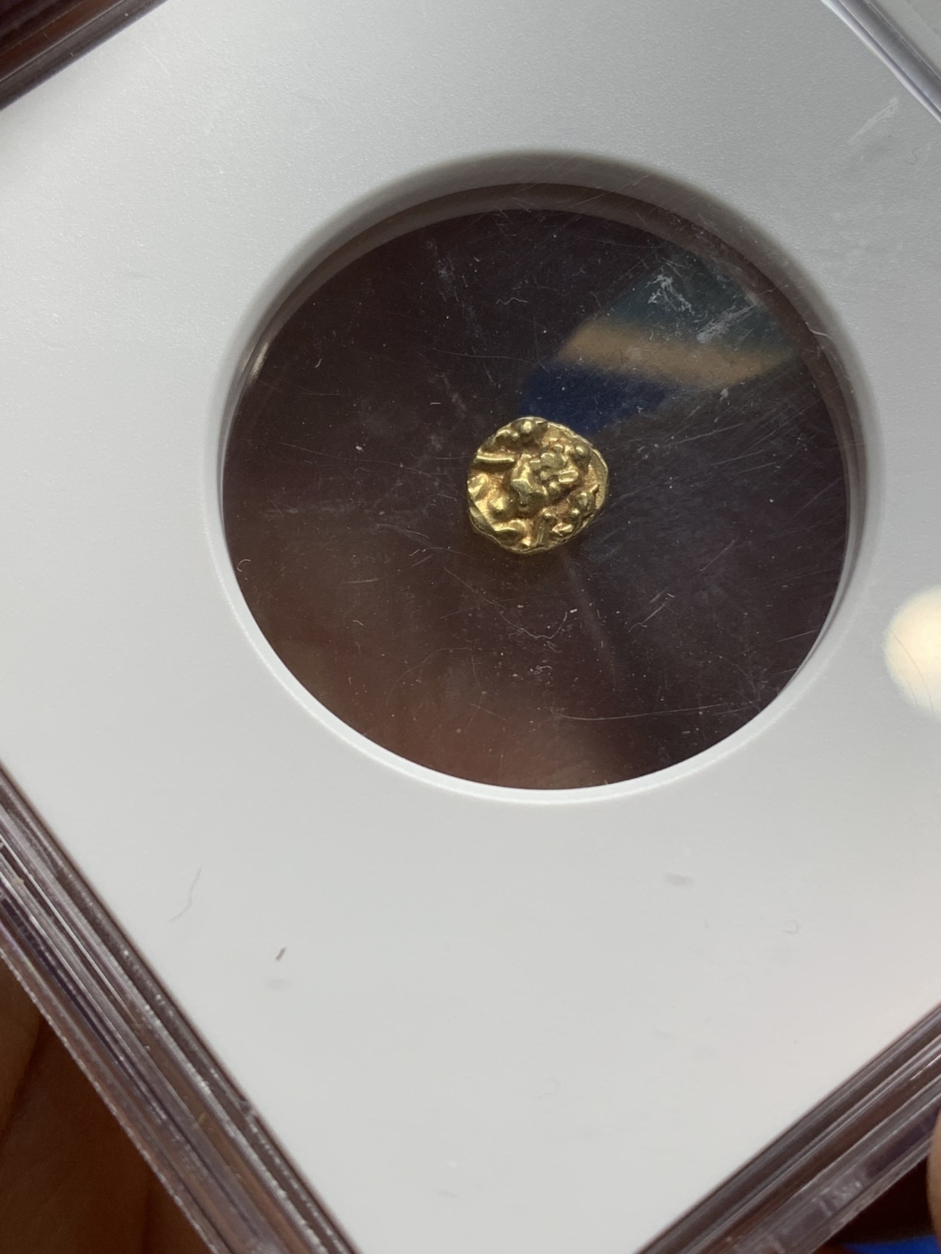 《竞宝斋》第222场-周日，周一 2场 (全场包邮) NGC-MS62 印度迈索尔王国 1638-1812年 1F 金币 上涨品种