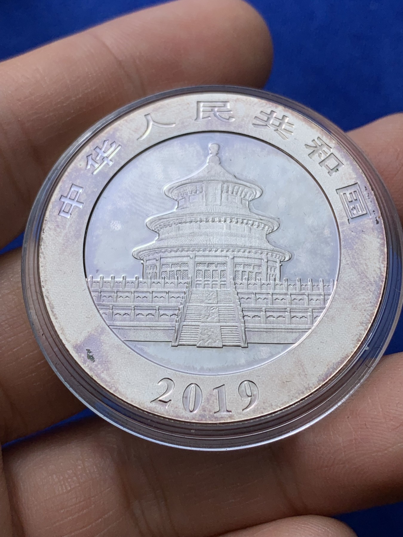 《竞宝斋》第222场-周日，周一 2场 (全场包邮) 2019年中国熊猫10元银币 999银 30克