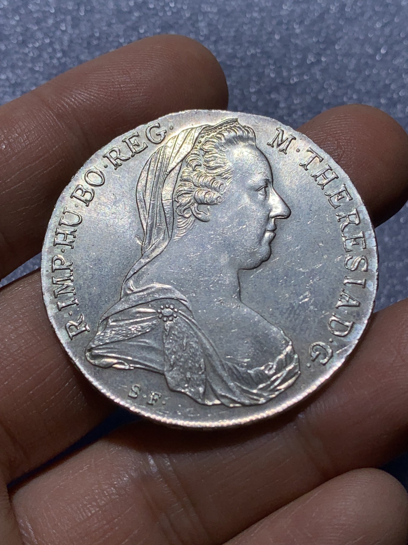 《竞宝斋》第222场-周日，周一 2场 (全场包邮) 奥地利1780年官方后铸大奶妈银币