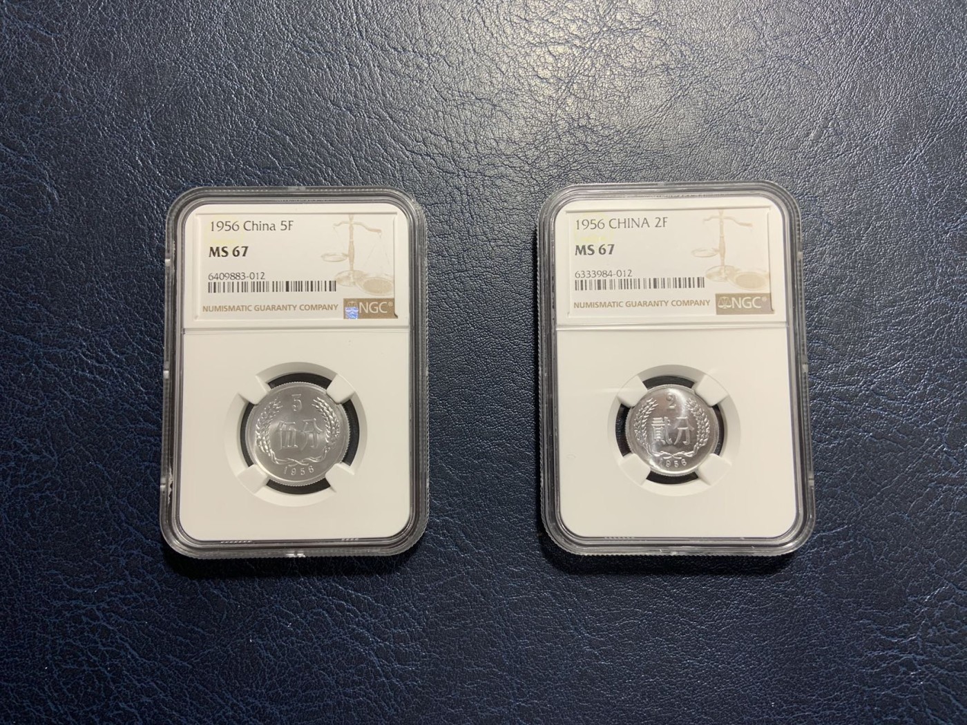 收藏联盟Quantum Auction 第310期拍卖 (已更新) 中国人民银行1956年2分和5分 NGC MS67 2分为稀少首版