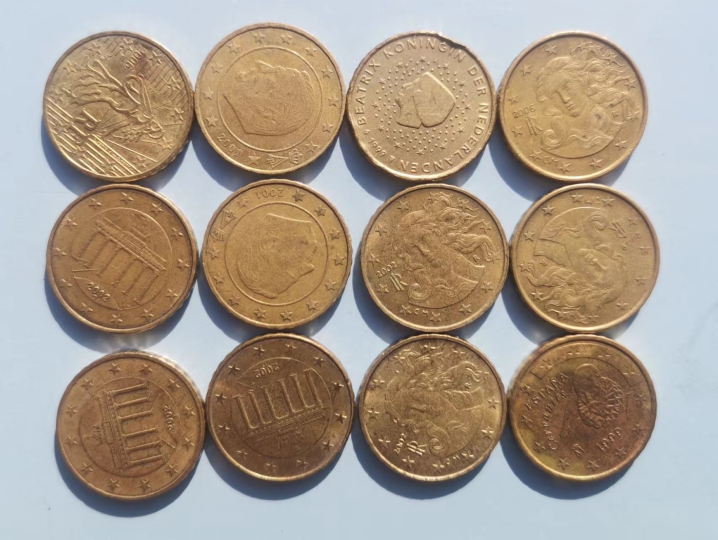 【易洋钱喜】第26场 国外硬币专场 10欧分硬币一组12枚