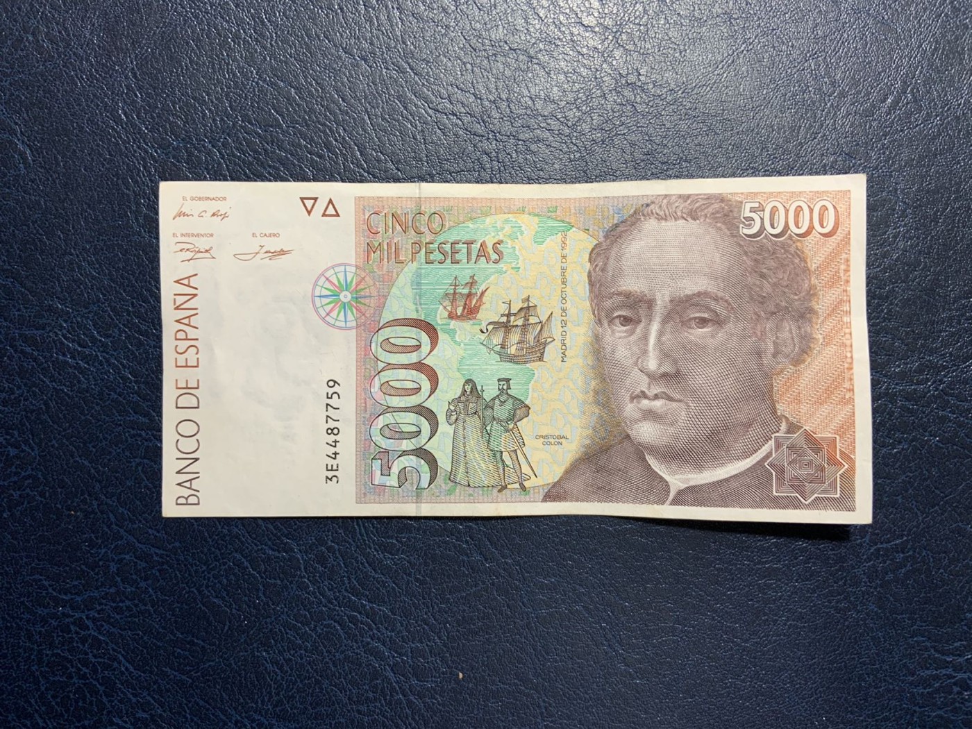 收藏联盟Quantum Auction 第310期拍卖 (已更新) 西班牙1992年5000比塞塔 非全新  品相如图