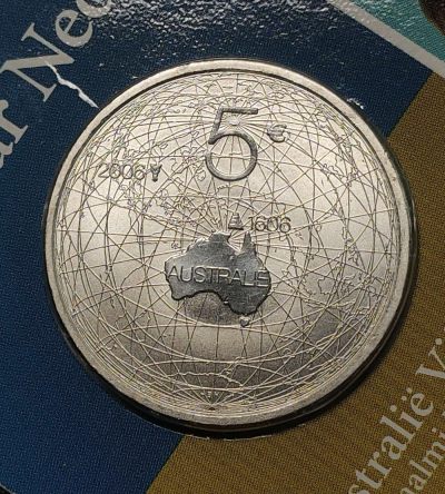 中外银币章、纸币专场 - 澳大利亚发现400周年卡装5欧元银币