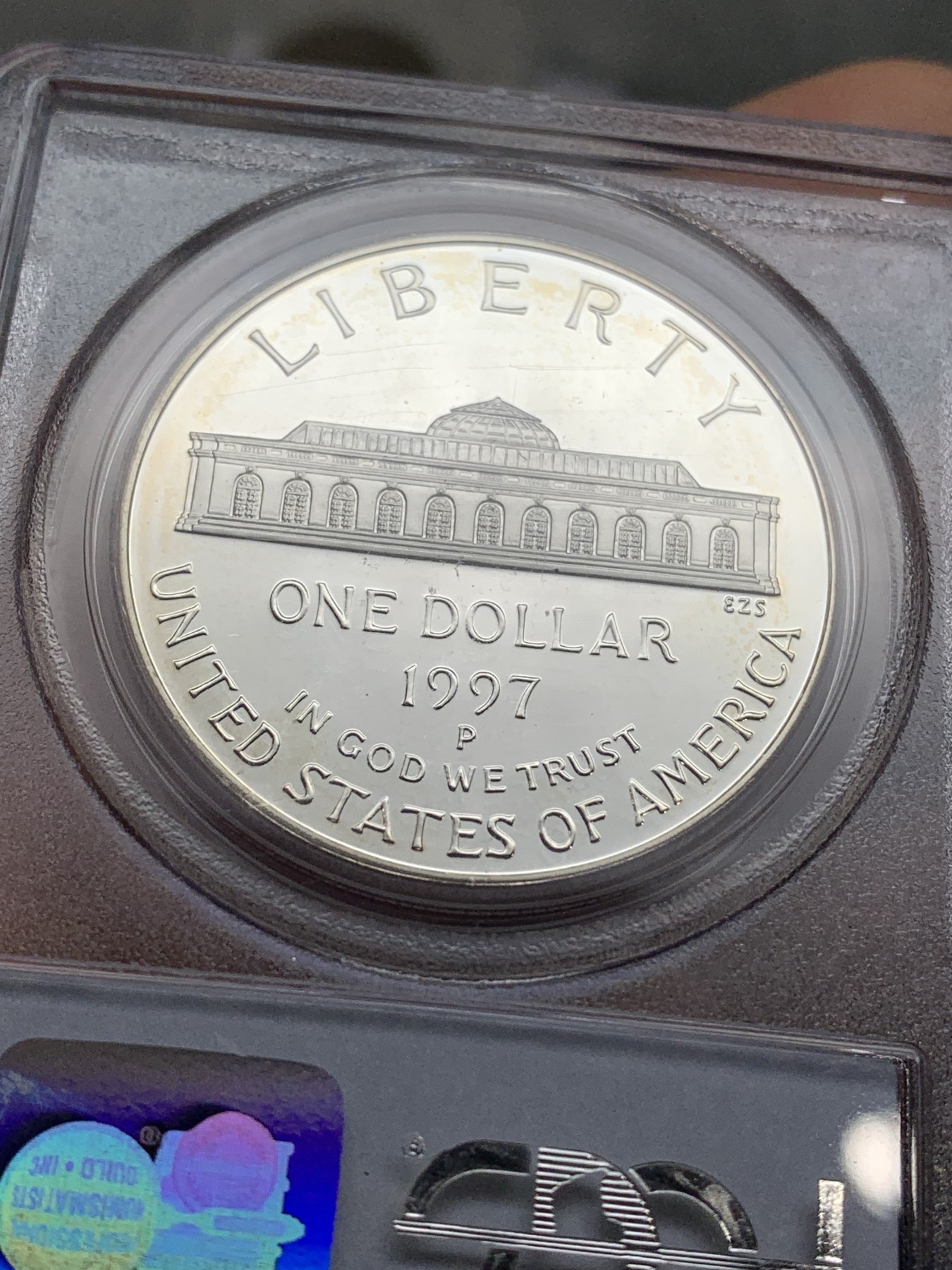 《竞宝斋》第222场-周日，周一 2场 (全场包邮) PCGS-PR69DCAM 美国1997年植物园纪念精制银币