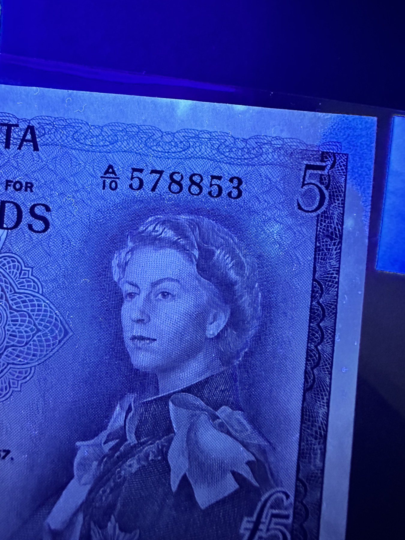 《外钞收藏家》第三百二十期（爱尔兰、北爱尔兰、马耳他专场） 马耳他1967年5镑 AU品相