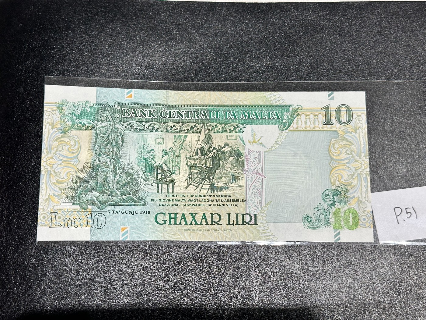 《外钞收藏家》第三百二十期（爱尔兰、北爱尔兰、马耳他专场） 马耳他1967年10里拉（2000年版）千禧年纪念钞 全新UNC