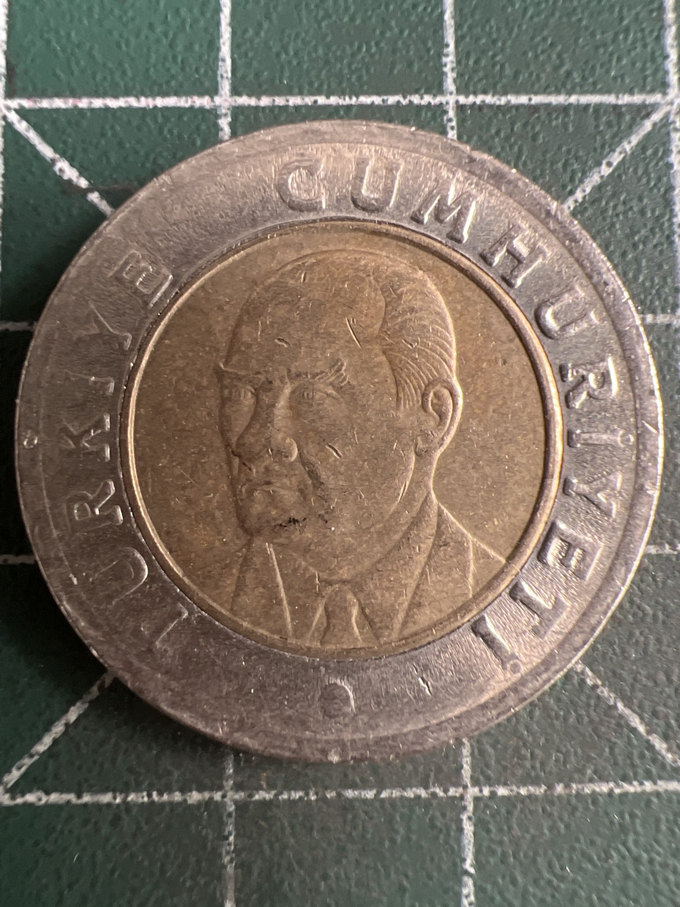 第513期  硬币专场 （无押金，捡漏，全场50包邮，偏远地区除外，接收代拍业务） 土耳其1里拉双色币 2005年