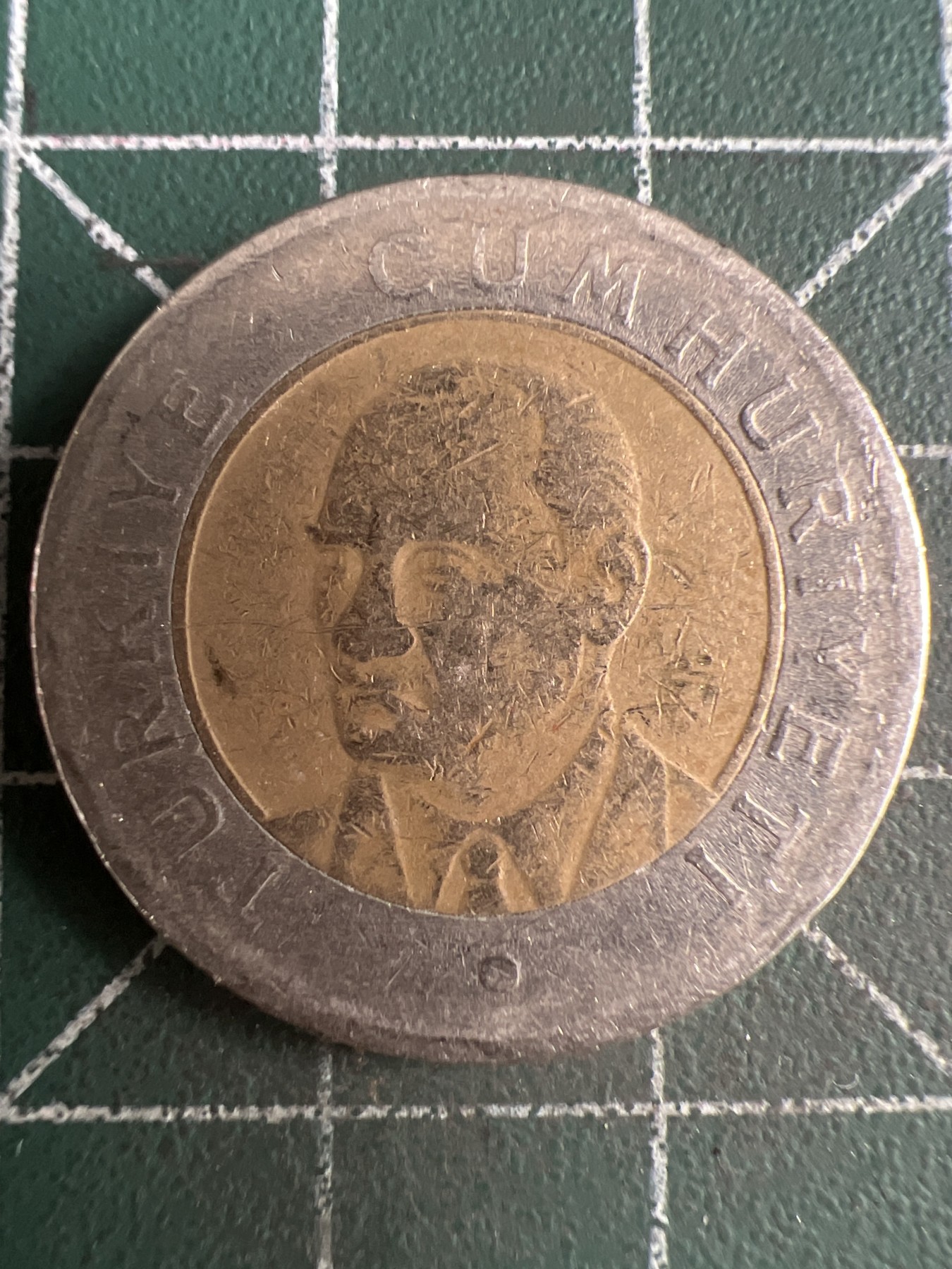 第497期 硬币专场 （无押金，捡漏，全场50包邮，偏远地区除外，接收代拍业务） 土耳其1里拉双色币 2005年