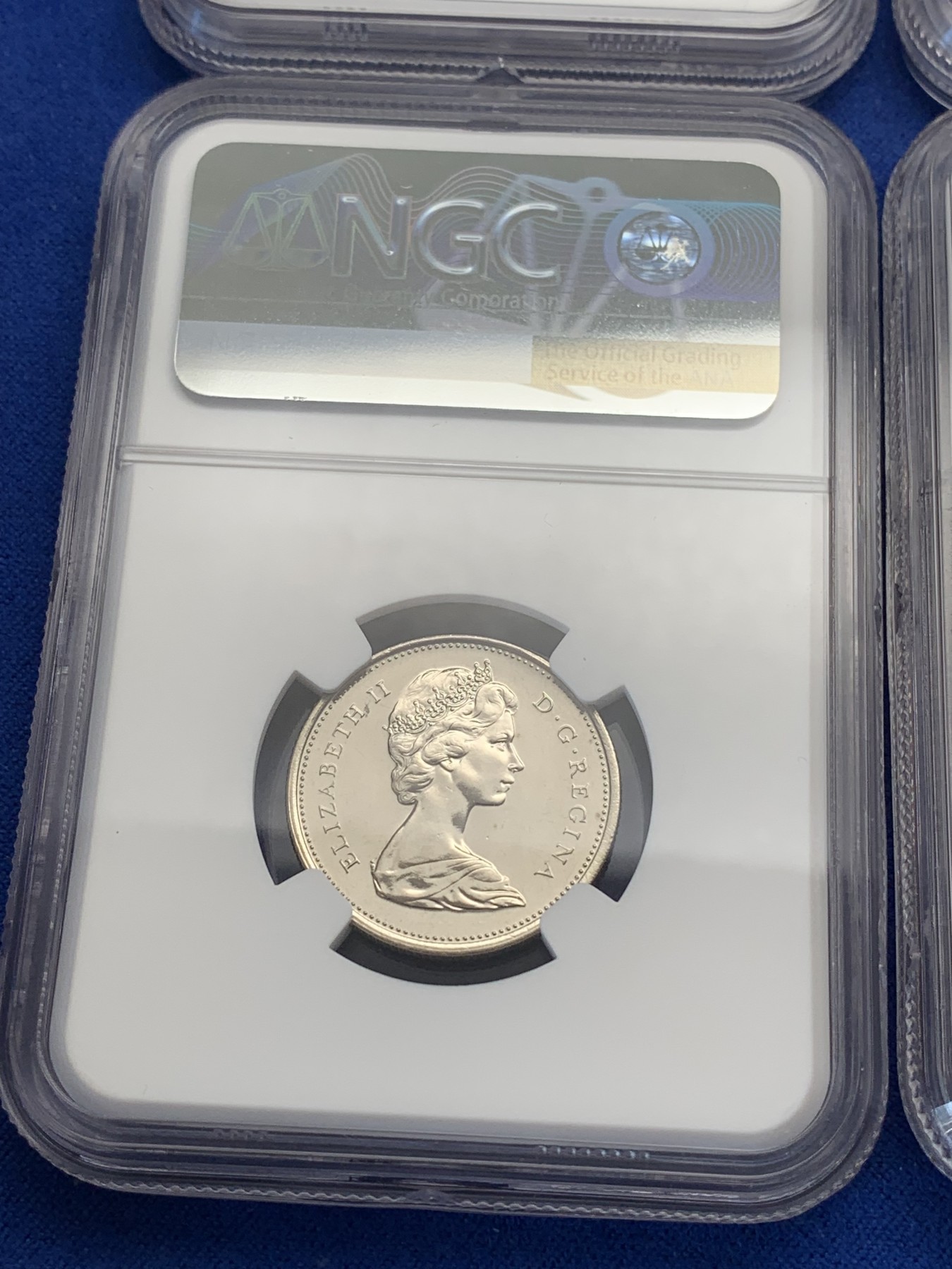 《竞宝斋》第223场-周日，周一 2场 (全场包邮) 6枚一组 NGC MS65/66/66RD 加拿大1969年一套