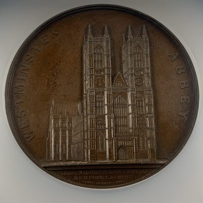 掌中浮雕-藏着的欧洲第009场 - 英国威斯敏斯特教堂铜章，60mm