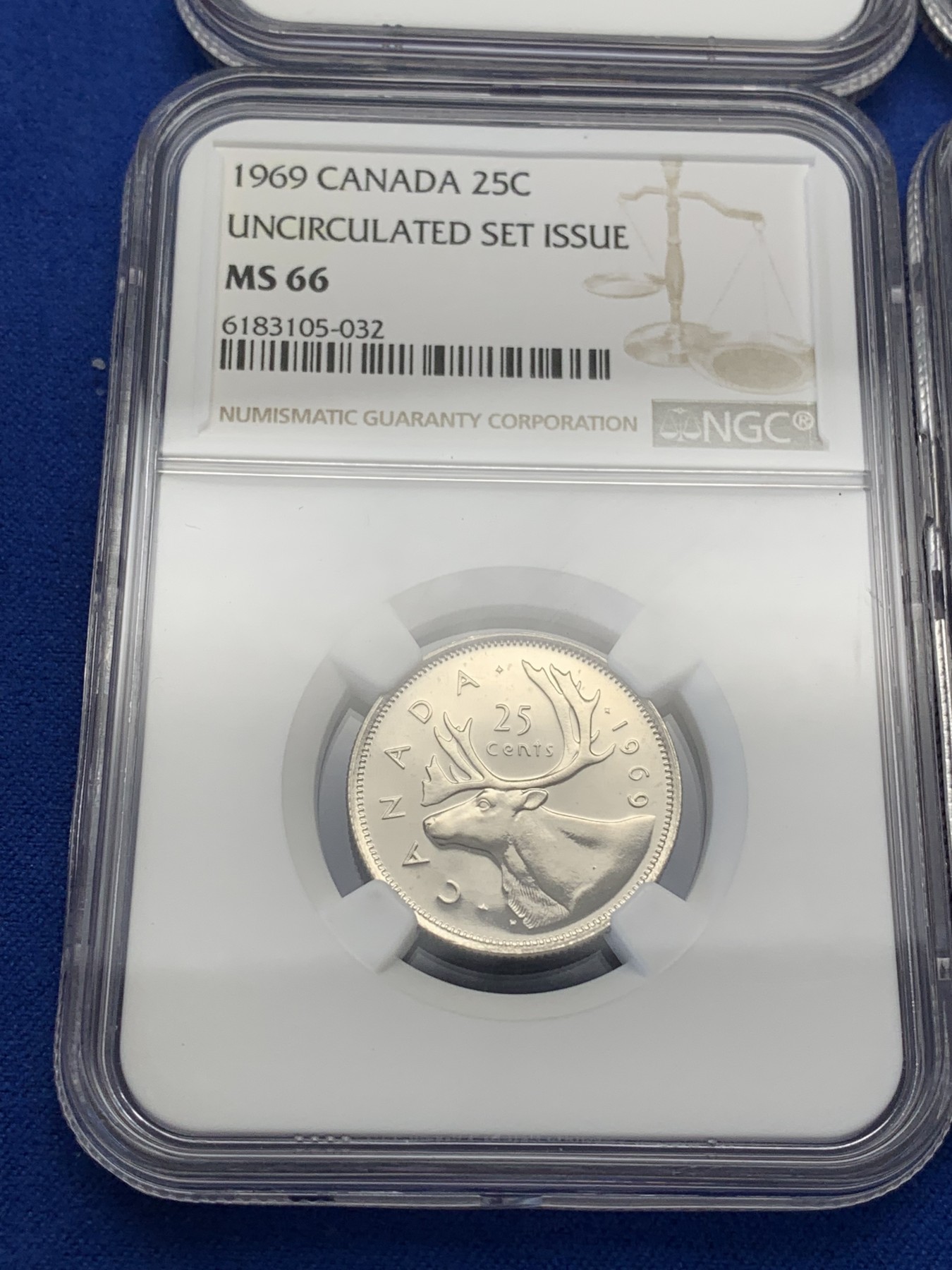 《竞宝斋》第223场-周日，周一 2场 (全场包邮) 6枚一组 NGC MS65/66/66RD 加拿大1969年一套