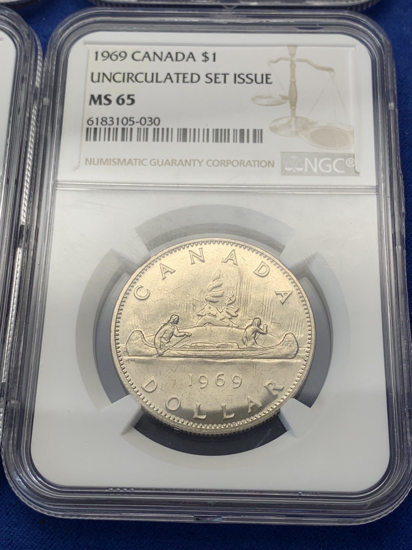 《竞宝斋》第223场-周日，周一 2场 (全场包邮) 6枚一组 NGC MS65/66/66RD 加拿大1969年一套