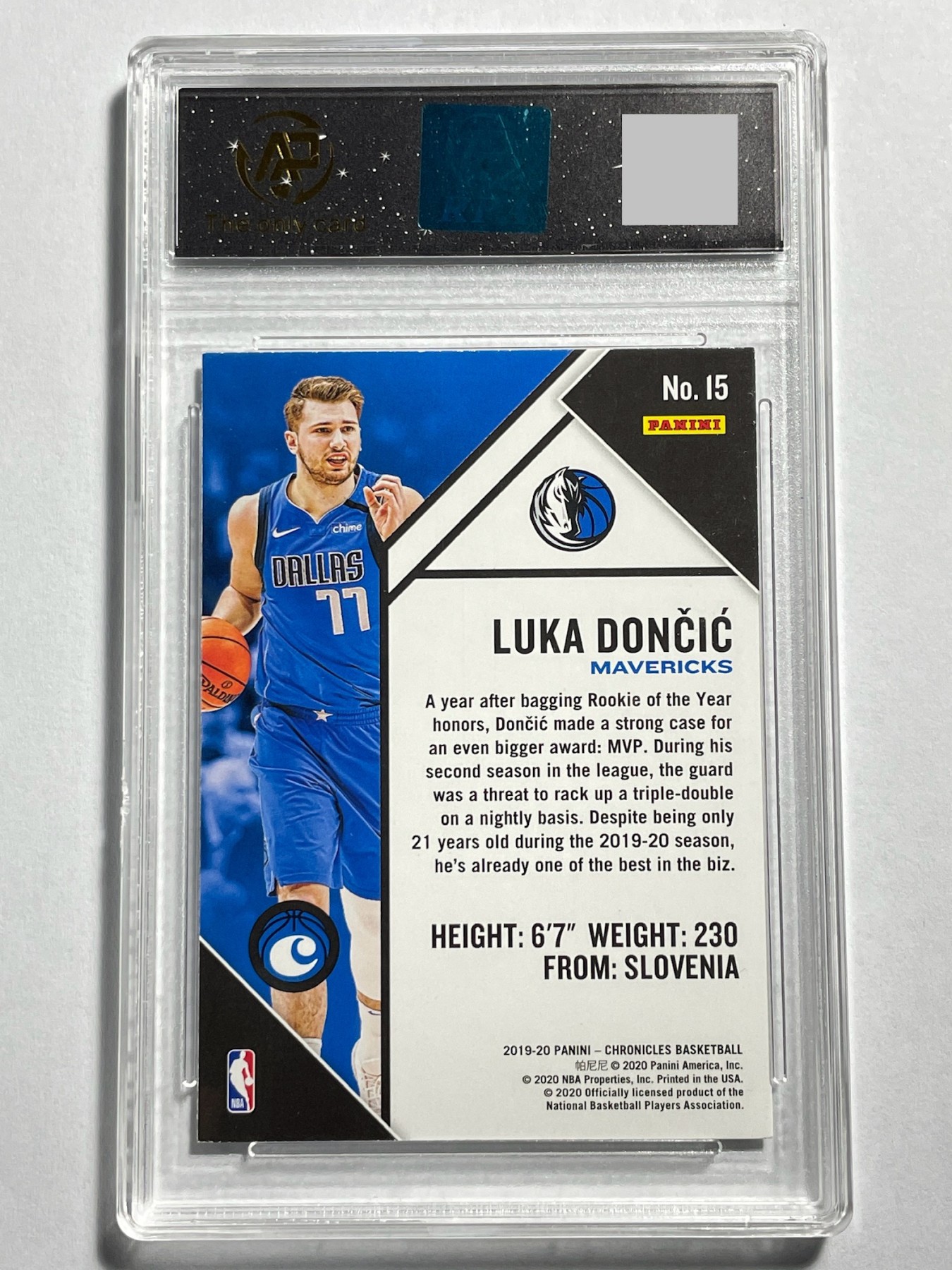 【德藏】卡牌拍卖第9期 ~PSA10 艾弗森 · 新秀签名~【无每件最低收费！！！】 NBA 2019-20 PANINI CHRONICLES(编年史) 西部联盟 达拉斯 独行侠 卢卡·东契奇 特卡 RPA 9 未来联盟门面！
