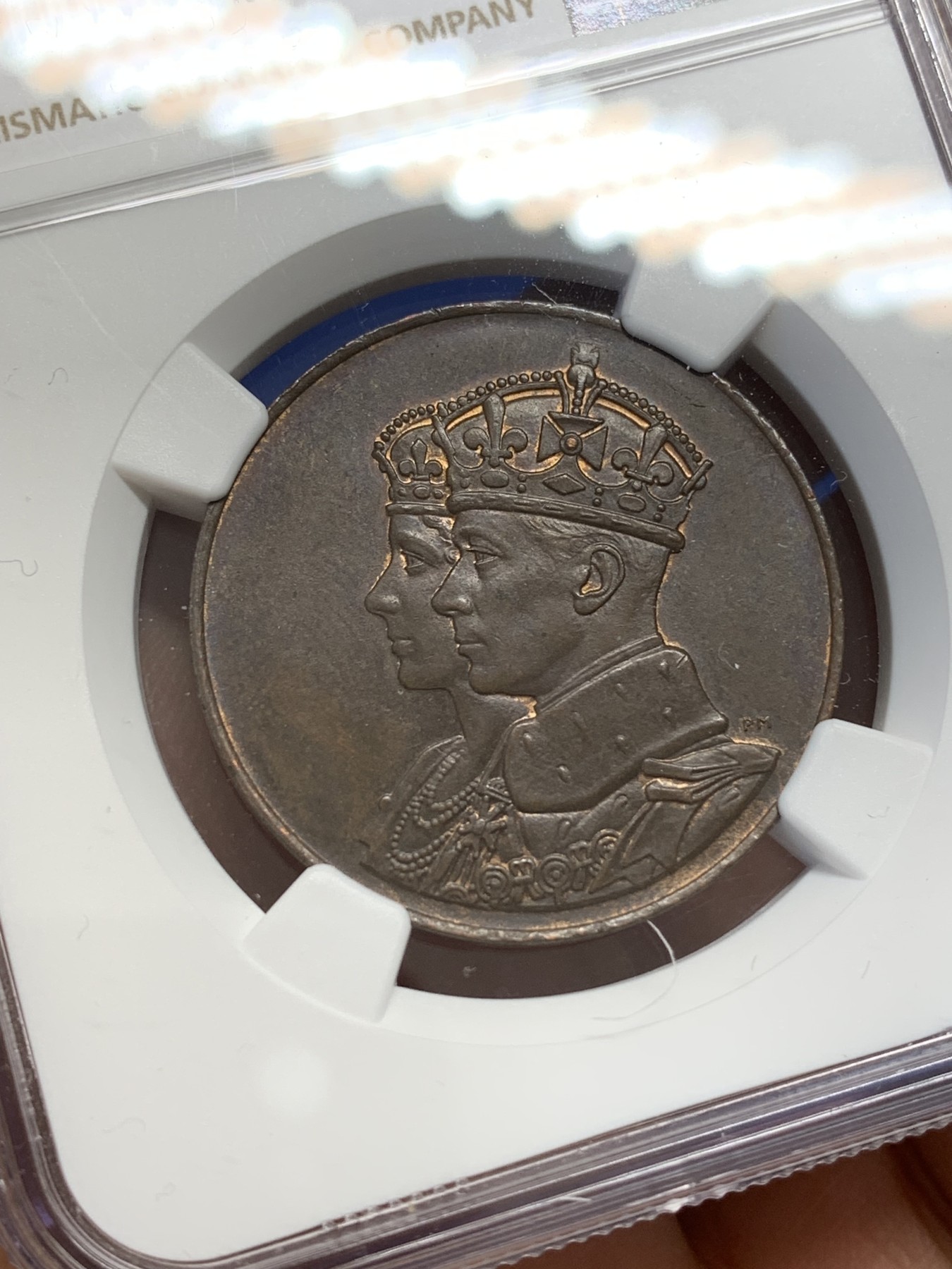 《竞宝斋》第223场-周日，周一 2场 (全场包邮) NGC-MS64 1939年英国纪念章，伯明翰铸币厂铸造，此枚高分非常难得