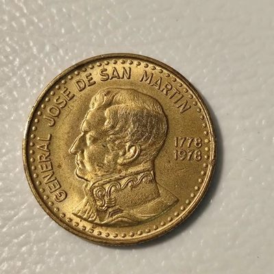 FCO-10 散币 - 200th Anniversary - Birth of José de San Martín 50peso Argentina 