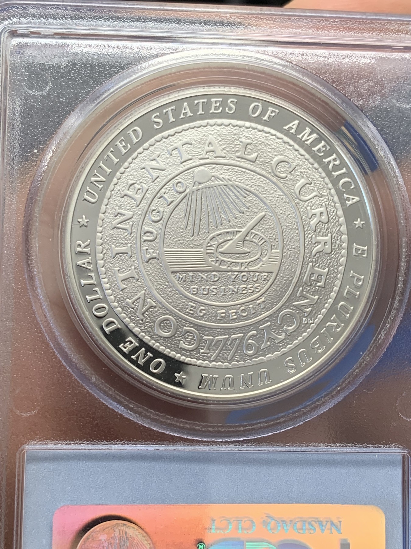 《竞宝斋》第223场-周日，周一 2场 (全场包邮) PCGS-PR69DC 2006年美国本杰明富兰克林国父300周年纪念银币，0.900银，26.73克