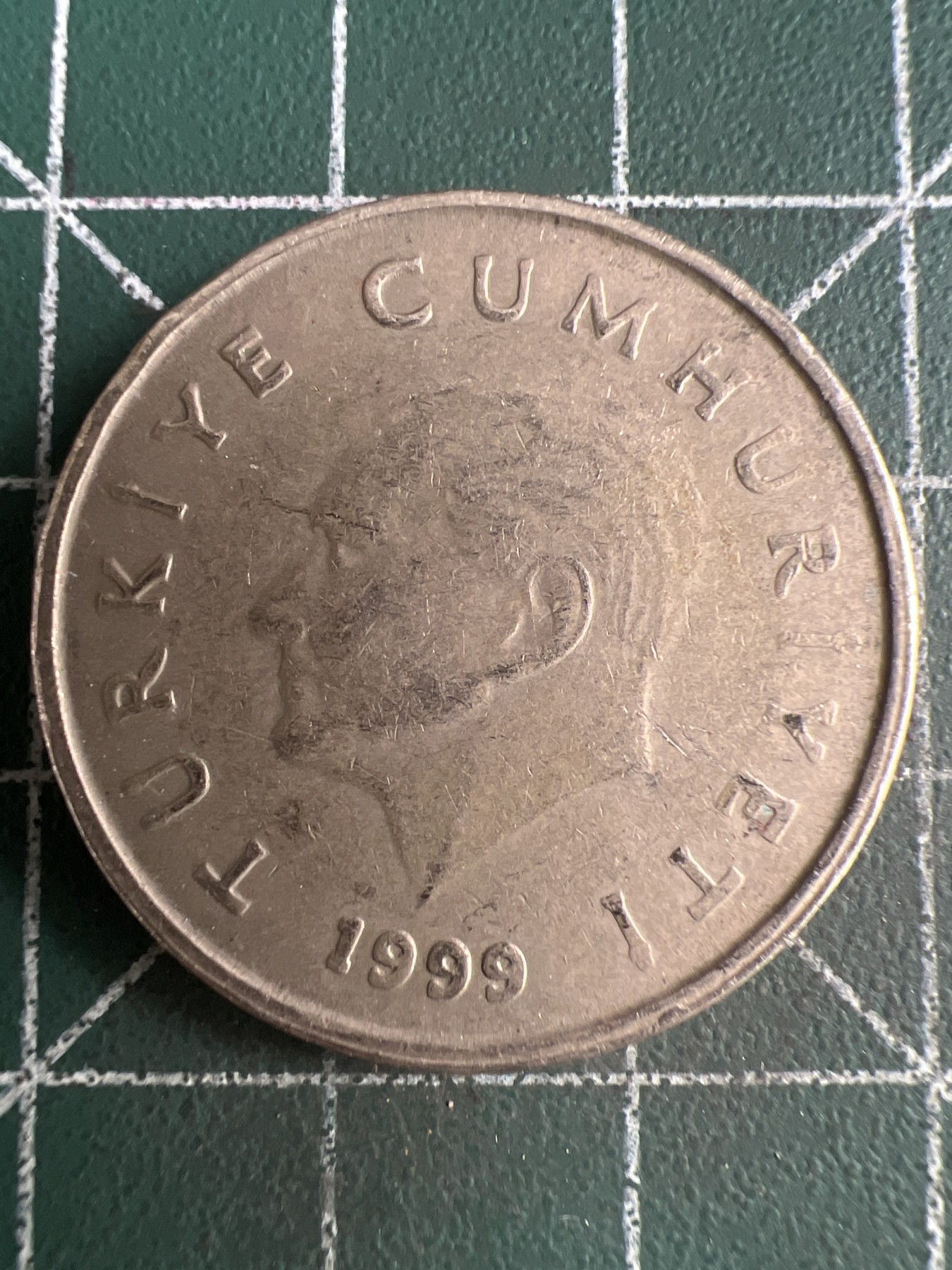 第482期 土耳其硬币专场 （无押金，捡漏，全场50包邮，偏远地区除外，接收代拍业务） 土耳其50bin 里拉 1999年