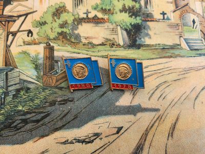 荷兰勋赏制服拍卖第76期 - 民主德国TP-1978/1980先锋队铜章一对