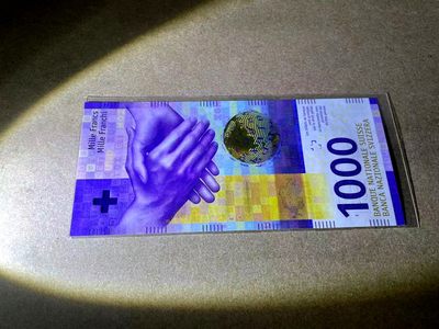 【Blue Auction】✨世界纸币精拍第404期——小精品场 -  【333豹子号无47】瑞士 2017年1000法郎 全新UNC