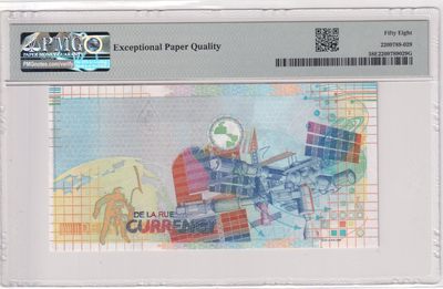 🌗乐淘淘世界纸币拍卖 第33期 测试钞专场🌓 英国德纳罗印钞公司1999年测试钞 PMG58EPQ