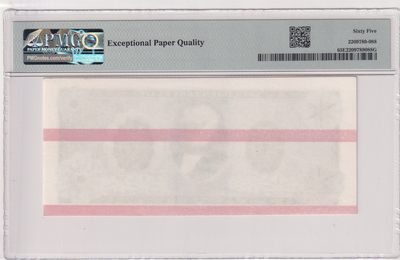 🌗乐淘淘世界纸币拍卖 第33期 测试钞专场🌓 英国德纳罗印钞公司单面印刷测试钞 PMG65EPQ